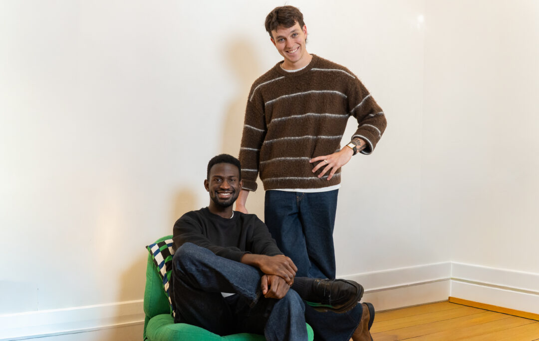 Co-founders Milston and Noah of Bit of Both posed side by side.