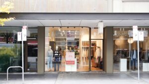 Boutique exterior on Rundle Street from street view